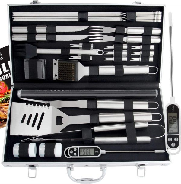Heavy Duty 28pc Stainless Steel Grill Set