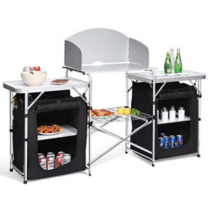 Giantex Folding Camping Kitchen Table