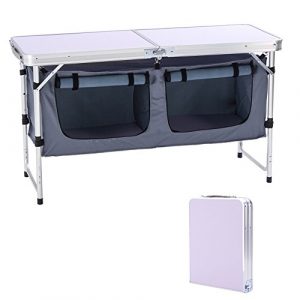 CampLand Outdoor Folding Storage Table