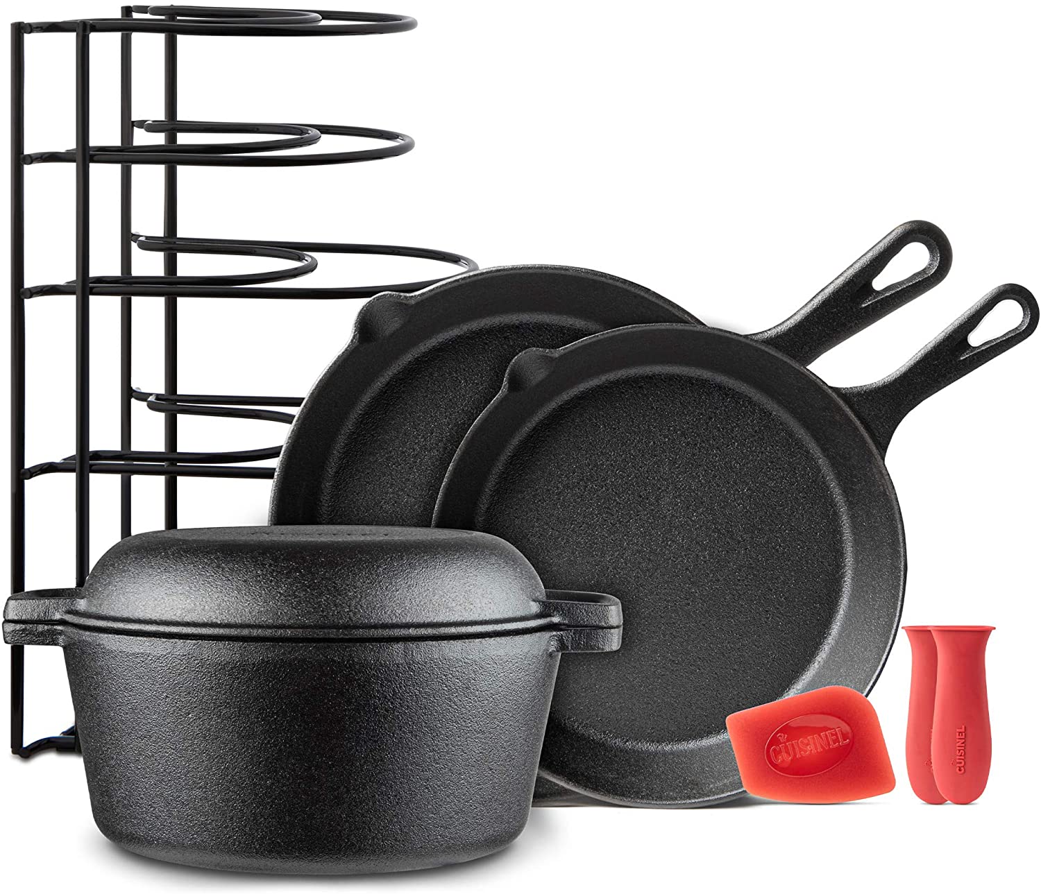 cooks cast iron pan set