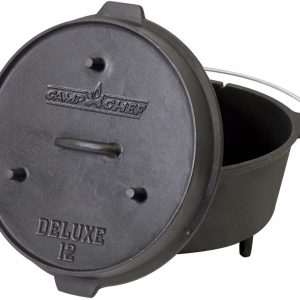 9 1/3 Qt Seasoned Cast Iron Camp Oven