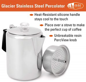 Stainless Steel Percolator 6 Cup Coffee Pot