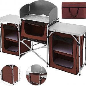 Multifunctional Camping Kitchen Table Windscreen