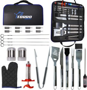 Torro 25PCS Stainless Steel Grill Tool Set