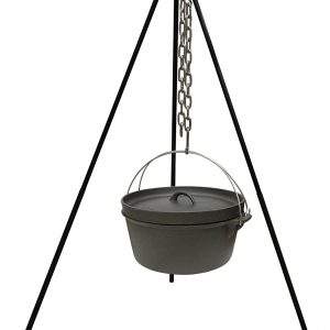 Campfire Cooking Cast Iron Tripod