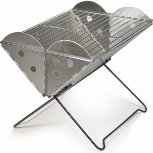 Portable Stainless Steel Grill & Fire Pit