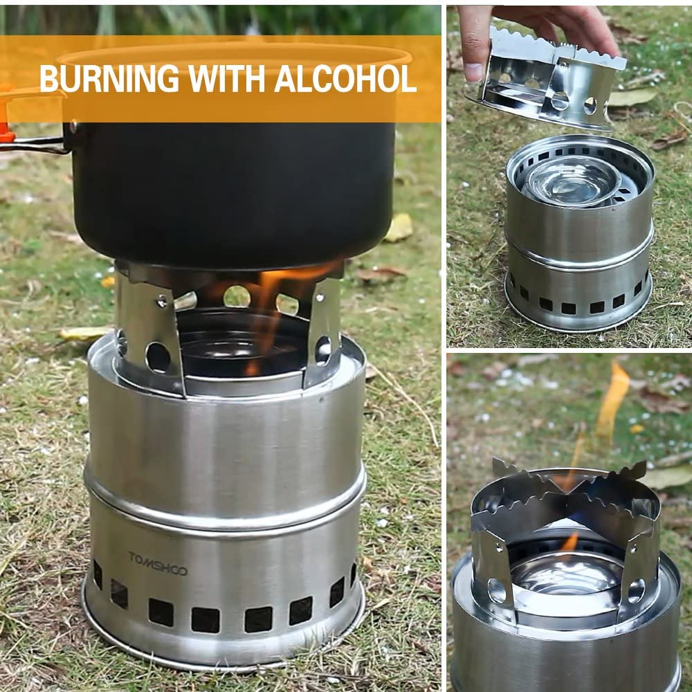 backpacking stove and pot set