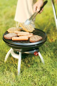 Take this little grill with you for your next picnic